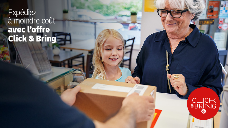 Expédiez à moindre coût avec l'offre Click & Bring